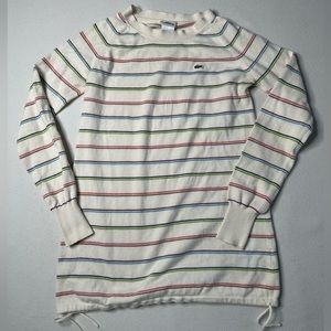 Lacoste Long Rainbow Crewneck Sweater
